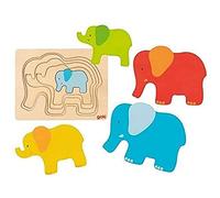 GOKI -Elephant, Puzzles and Puzzles, Color (Multicolor) (57450)