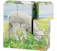 Goki Farm Animals 9 Cube Puzzle | Size: 1 Pack Goki Multicolor 1 Pack