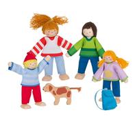 Goki Flexible Puppets - Camping Family