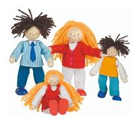 Goki Flexible Wooden Puppets - Family Figure Set