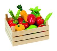 Goki Fruits Vegetables in Crate Toy