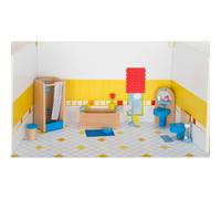 Goki Bathroom Furniture for Flexible Puppets Dolls House Accessories Kids Toy