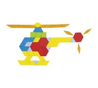 Goki Geometric Puzzle Game Bright Colourful Geo Blocks Childrens Kids Toy