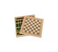 Goki Goki Wooden 3-in-1 Game Compendium (chess, Draughts & Nine Men's Morris)