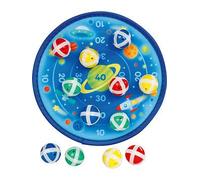 Goki Hook And Loop Space Game With 12 Velcro Balls One Colour