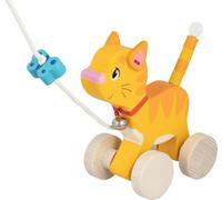Goki - Houten Trekdier Poesje - toyfigures - P2222z