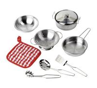 Goki Kitchen Playset Pots Pans Utensils Oven Mitt Childrens Kids Imaginative Toy