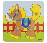Goki Life-Out Horse Puzzle Colourful Wooden Childrens Kids Activity Toy Pony
