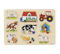 GoKi Wooden Farm I Puzzle, Multicolor, 30 x 21.01 x 5 cm
