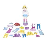 Goki Magnetic Dress-Up Doll w/ 10 Outfits Childrens Creative Fashion Toy - 28pcs