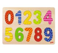 Goki Number puzzle 0-9 - 10 pcs | Size: 1 Pack Goki Multicolor 1 Pack