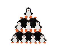 Goki 58683 Penguin Set Stacking and Fit Toys, Multi-Coloured (Multi-Coloured)