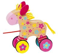 Clahra The Wooden Pull Along Horse Goki Multi 1 Pack