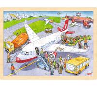 Goki Puzzle 57544 At the Airport Multicolor