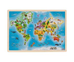 GoKi Puzzle Monde 192 pièces, 57460