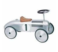 Goki Ride On Metal Car - Silver