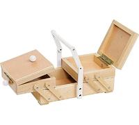Goki - Sewing bag with handle White benches with hammer for babies, Brown color (58415)