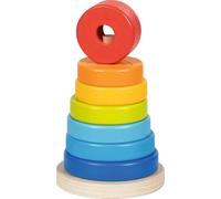 Goki shapes stacking tower wooden toy educational stacking