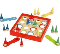 goki Skill Gnomes: Beech Wood Skill Game with 16 Wooden Gnomes and 4 Seesaws - Promotes Motor Skills, Skill and Fun for Children from 4 Years