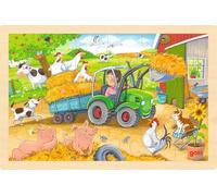 jigsaw puzzle Small Tractor 30 x 20 x 1 cm wood 24-piece