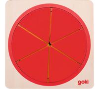 Goki Wooden 21 Piece 6 Layered Puzzle Circle | Size: 1 Pack Goki Multicolor 1 Pack