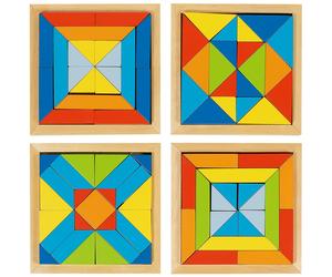 Goki Wooden 4 Piece World of Shapes Puzzle I