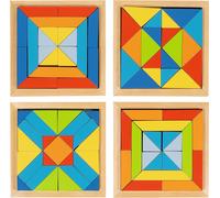 Goki Wooden 4 Piece World of Shapes Puzzle I | Size: 1 Pack Goki Multicolor 1 Pack