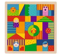 Goki Wooden 43 Piece Farm Mosaic Puzzle | Size: 1 Pack Goki Multicolor 1 Pack