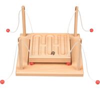 Goki Wooden Ball Parkour Skill Game, Brown