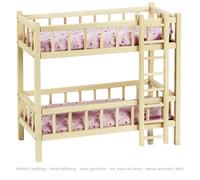 Goki Wooden Bunkbed w/ Ladder Dollhouse Furniture Childrens Kids Imaginative Toy