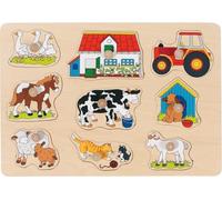 GoKi Wooden Farm I Puzzle, Multicolor, 30 x 21.01 x 5 cm