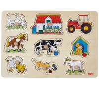 GoKi Wooden Farm I Puzzle, Multicolor, 30 x 21.01 x 5 cm (US IMPORT)