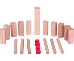 Goki Wooden Mini Kubb Viking Chess