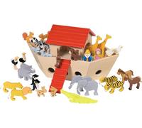 Goki Noahs Arc Wooden Playset W/ Animal Figures
