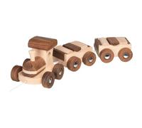 Goki Wooden Steam Train Push Along Vehicle Natural Wooden Childrens Kids Toy