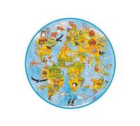 Goki & World 49-Piece & Round & Jigsaw Puzzle With Xxl Large Pieces One Colour