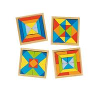 Goki Wooden 4 Piece World of Shapes Puzzle I | Size: 1 Pack Goki Multicolor 1 Pack