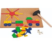 Goki XXL Hammer & Nail Game - 102 Pieces | Size: 1 Pack Goki Multicolor 1 Pack
