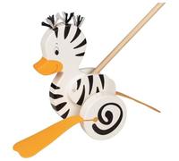 GOKI Zebra-Duck, Push Along Animal