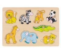 Goki Zoo Aimals Lift Out Puzzle 8 Pieces in Brown | Size: 1 Pack Goki Brown 1 Pack