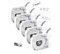 Goknu Tape Replacement for Brother P Touch M Tape MK221 MK 231, M950 M960 Thermal Tape Compatible with Brother PT-M95 PTM95 PT-70BM PT-65 PT-90 PT-80 PT-85 Label Maker, 12mm x 8m Black on White