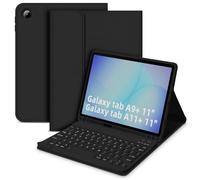 GOKOCO Keyboard Case for Samsung Galaxy Tab A11 Plus/ A9 Plus 11 inch,A9+ Detachable Wireless Bluetooth Keyboard Case with S Pen Holder for A11+ 11",Auto Sleep/Weak-Black