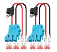 Gokoti 2Pack 12 AWG Wire Harness Connector Replacement for Peg-Perego 12Volt SLA Battery Ride on Vehicle Riding Toys with Fuse