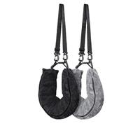 Gokoti 2Pack Stuffable Travel Pillow for Extra Luggage, Velvet Travel Neck Pillow with Adjustable Neck Size, Fits About Travel