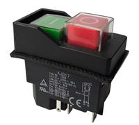 Gokoti Electromagnetic Switches Pushbutton Switches for Garden Tools KJD17 220V 5 Pin -Terminals