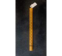 Gokotta Christmas Advent Candle - 100% Natural Beeswax - Subtle Honey Smell - 12 inch - 7 Language Options - English