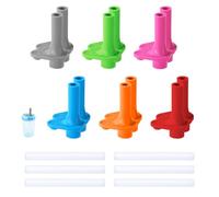 Goktvai 12pcs Replacement Bite Valve for Zak Designs Kelso 15oz, Silicone Mouthpiece Replacement Lid Parts with Straws BPA-Free Mouth Piece Reusable Straw Cup Accessories
