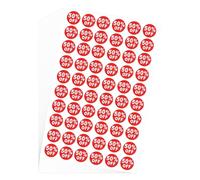 Goktvai 20 Sheets/1200pcs 50% Sale Stickers, 1in Round 50 Percent Off Price Labels Self Adhesive Percent Tags Clearance for Yard Sale Price Cent Items Supermarkets Retail Stores Garage (Red)