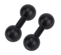 Goktvai 2pcs Double Ball Extender Bar Mount, 0.66in/17mm to 0.66in/17mm Double Ball Mount Extension Adapter 1.77in/45mm Long for GPS Cell Phone Camera (Black)