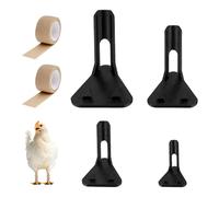 Goktvai 4pcs Baby Chicken Leg Splint with Chick Separator, 4 Sizes Poultry Splints Splayed Leg with 2 Bandages for Broken Toe Arms for Chickens Kit Duck Growth Stages Accessories